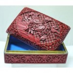 vintage chinese cinnabar lacquer box