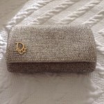 vintage christian dior beaded clutch