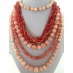 vintage coral necklace collection