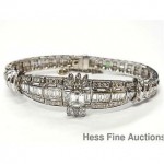 vintage diamond platinum bracelet