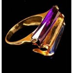 vintage estate 14k gemstone ring