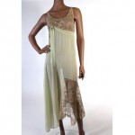 vintage french lace and silk chiffon nightgown