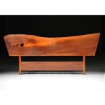 vintage george nakashima walknut plank headboard