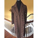 vintage givenchy crochet sweater coat