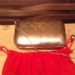 vintage gucci gold metal purse