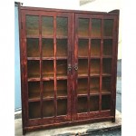 vintage gustav stickley oak bookcase