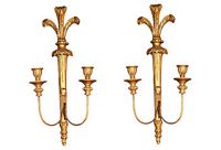 vintage italian gilt sconces