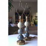 vintage mid-century paul hanson table lamps