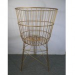 vintage mid-century wire laundry basket