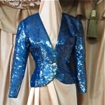 vintage oleg cassini i magnin sequin jacket