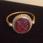 vintage roman gold ring