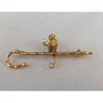 vintage victorian 18k novelty brooch