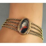 antique 1800s portrait bracelet