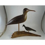 antique 1890s folk art carved decoy set