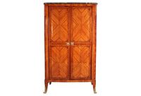 antique 18th century tulipwood cabinet