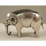 antique 1908 sterling elephant pin cushion