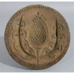 antique 19th century pineapple butter stamp