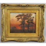 antique 19th century small oil painting