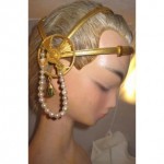 antique art nouveau bridal headpiece