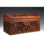 antique chinese carved sandalwood box