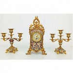 antique french clock set