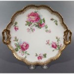 antique hand painted haviland limoges cake plate