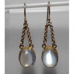 antique moonstone earrings