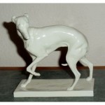 antique nymphenburg blanc de chine whippet