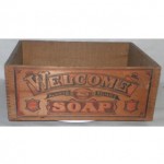 antique primitive wood soap box