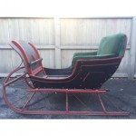 antique restored horse drawn sleigh