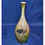 vintage 1910s ostrich vase