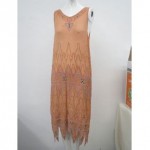 vintage 1920s glass beaded flapper dress