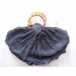 vintage 1940s crochet handbag