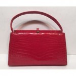 vintage 1950s lucille de paris crocodile handbag