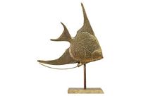 vintage 1960s brass angel fish