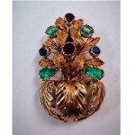 vintage 1960s mario buccellati jeweled brooch