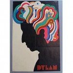 vintage 1960s milton glaser bob dylan poster