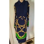 vintage 1970s hermes silk dress