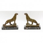 vintage art deco maurice frecourt bronze bookends