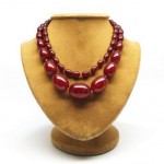 vintage bakelite graduated bead necklace