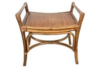 vintage bent bamboo bench