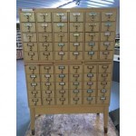 vintage brodart library card catalog