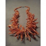 vintage coral necklace