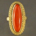 vintage coral ring