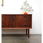 vintage danish modern rosewood credenza