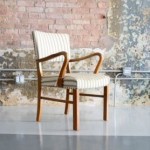 vintage early mid-century danish fritz hansen chair