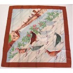 vintage gucci silk scarf in box