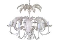 vintage italian palm leaf chandelier