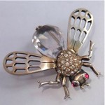 vintage mazer sterling bug pin