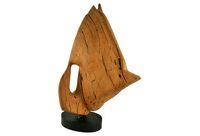 vintage mid-century rosewood sculpture